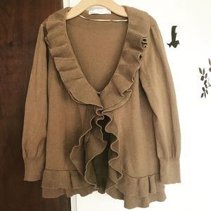 ZARA Ruffled Cardigan